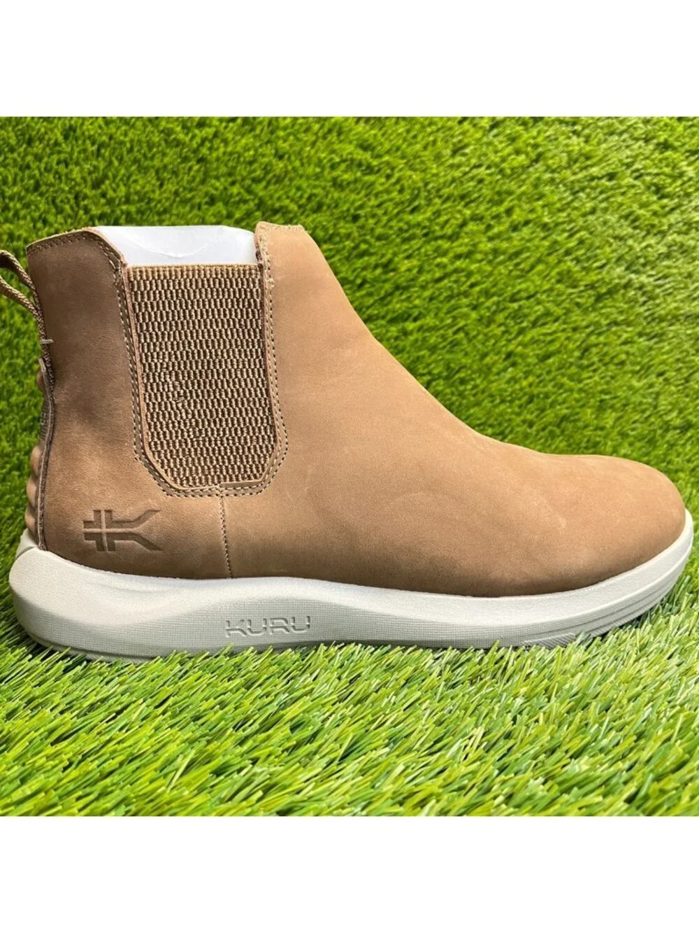 Kuru Draft Salo Mens Size 10.5 Tobacco Brown Classic Leather Chelsea Boots